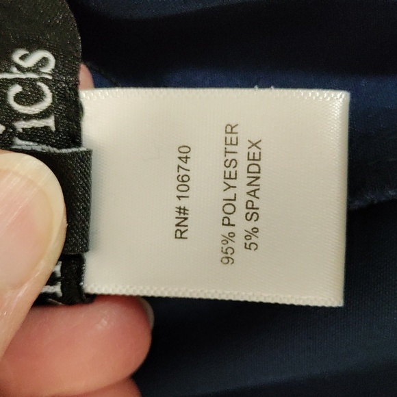 11165 Chadwicks blue pleated front knit dress slacks L NEW - Picture 10 of 11